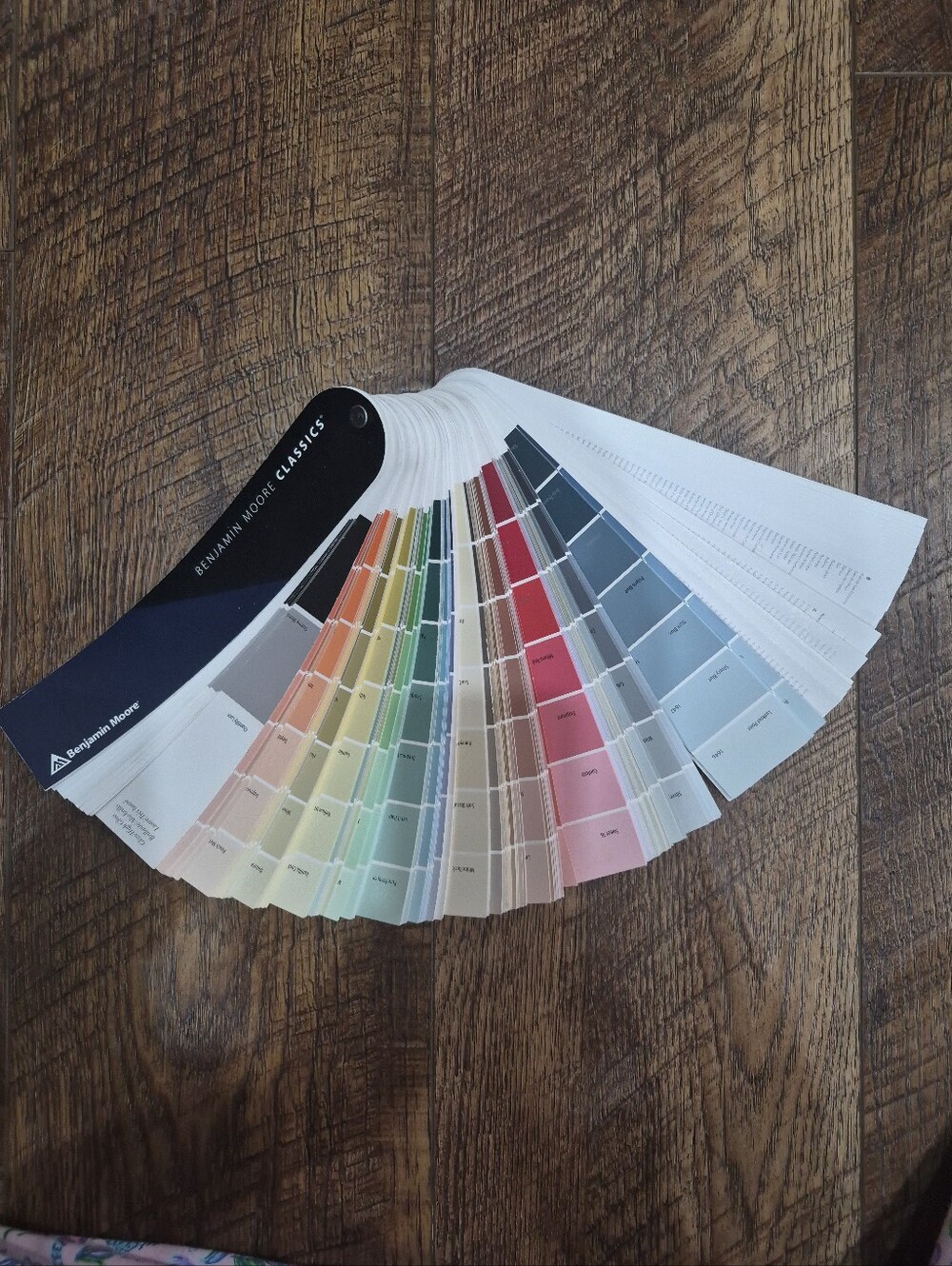 XL Benjamin Moore Classics Paint Color Fan Paint Swatches